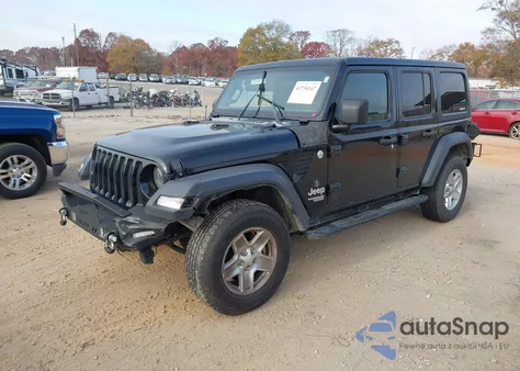 2019 Jeep Wrangler Unlimited Sport S 4X4 из США, поврежденный, VIN 1C4HJXDN9KW689695